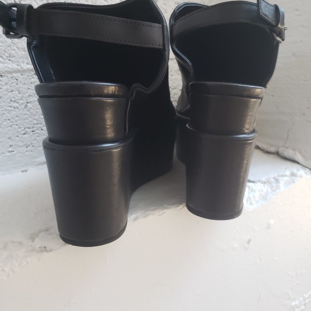 Strategia Black Sling Double Wedge - Picture 2 of 8
